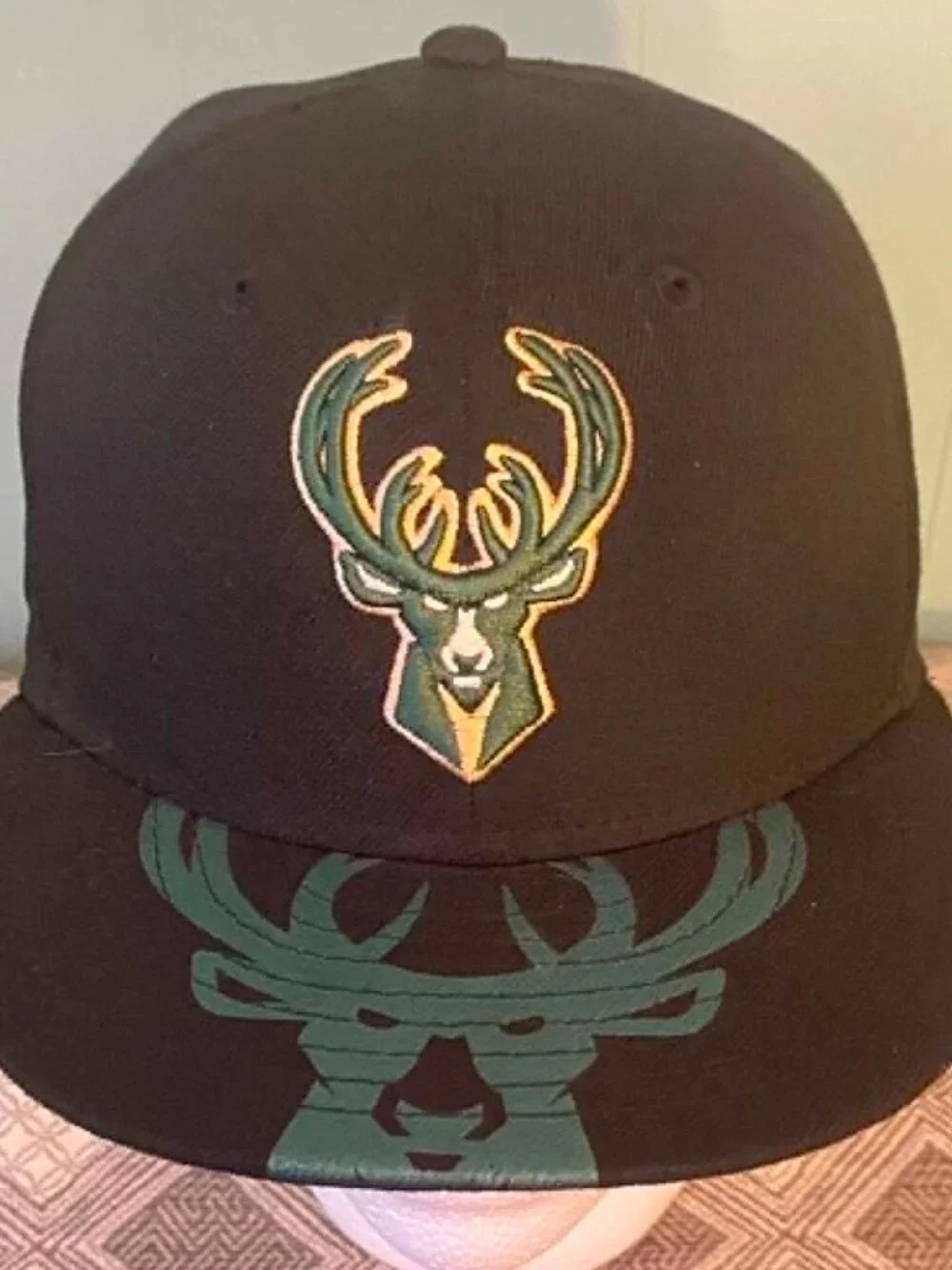 Milwaukee Bucks New Era Youth 9FIFTY Snapback Black NBA Deer Logo Hat Cap